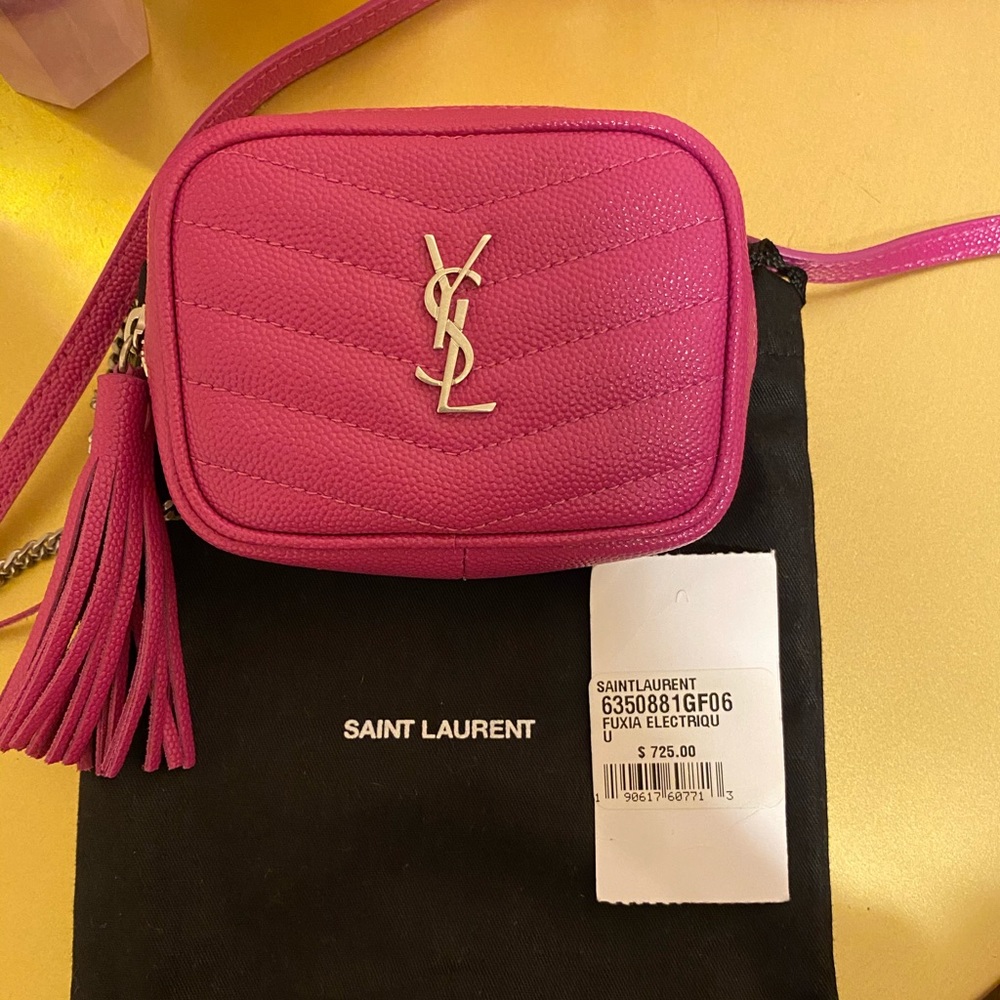 YSL Baby Lou Quilted Leather Micro Mini